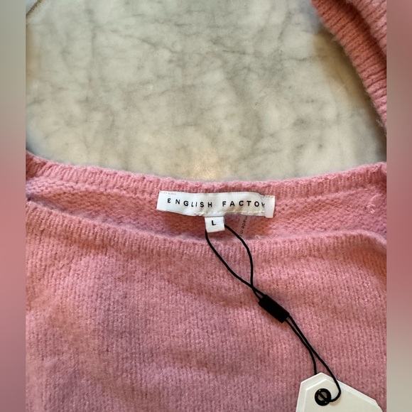 NWT English Factory pink sweater, L - Picture 4 of 4